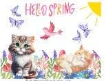 Hello Spring Vinyl Sticker - Autumnmist Boutique
