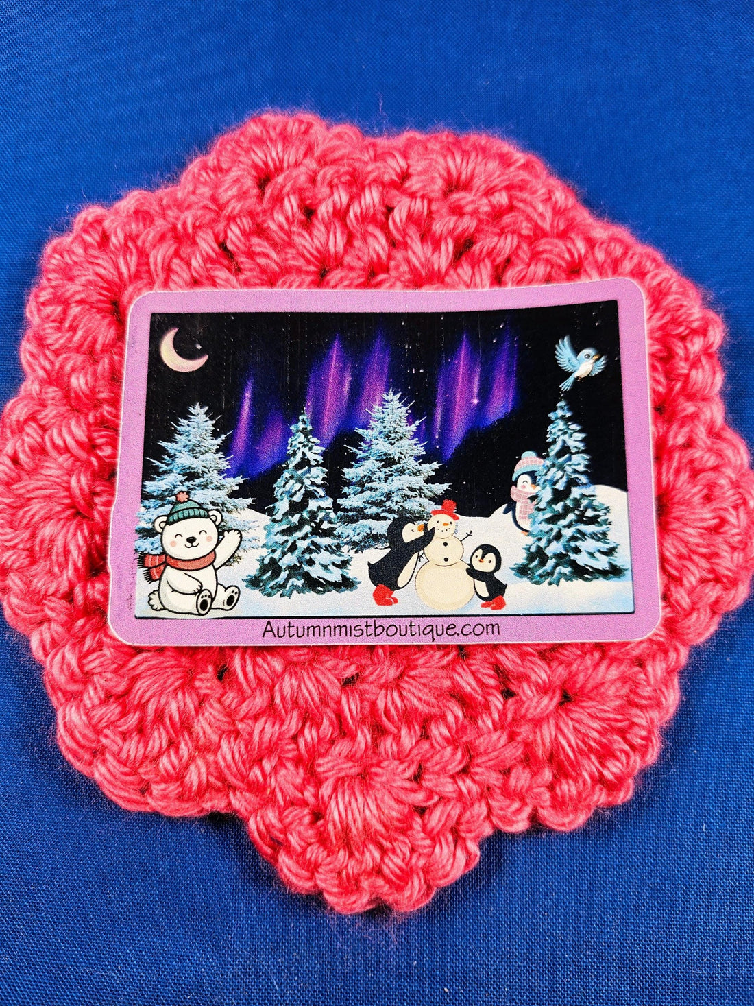 Winter Lights &amp; Snow Friends Vinyl Sticker - Autumnmist Boutique