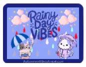 Rainy Day Vibes Vinyl Sticker - Autumnmist Boutique