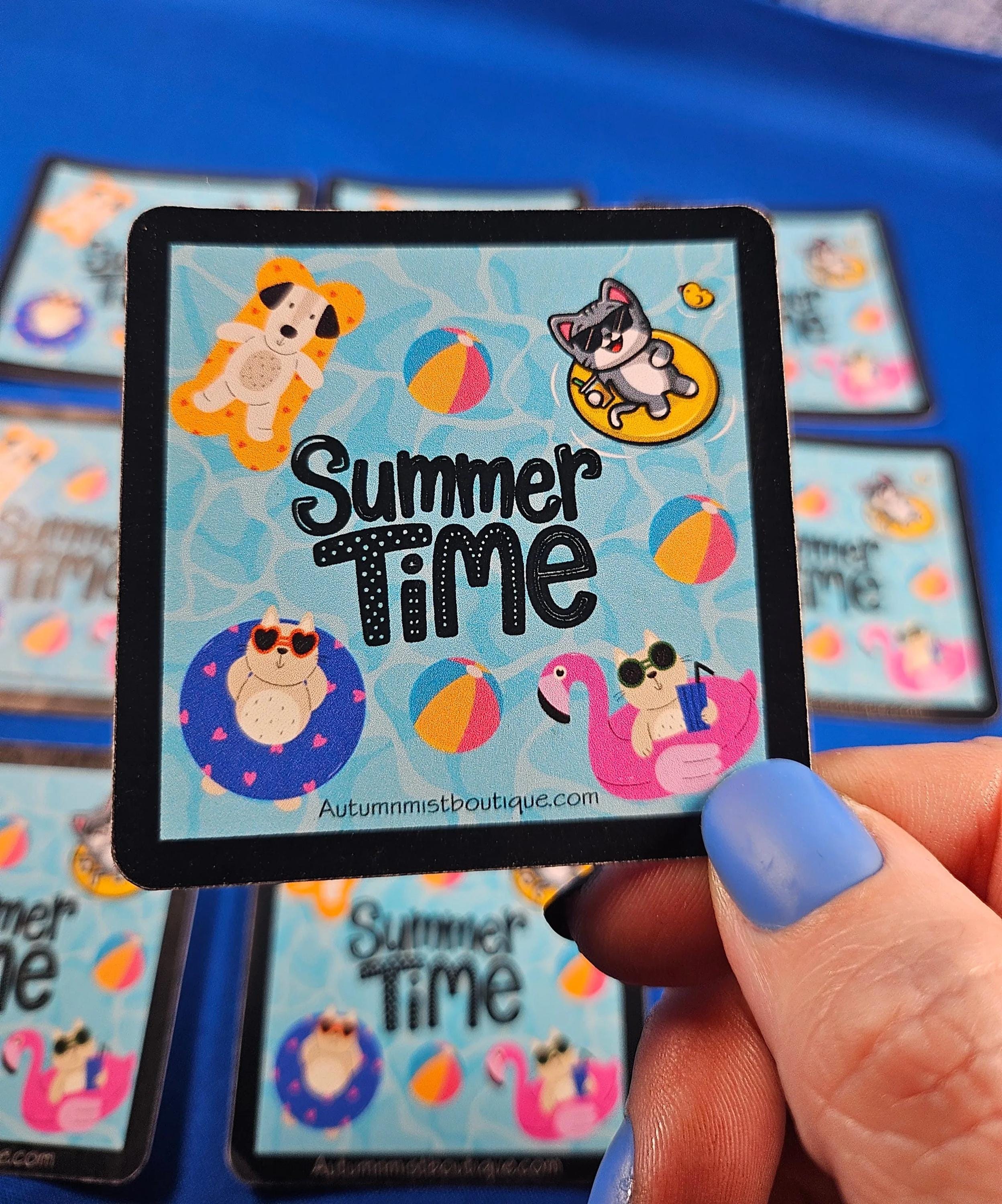Summer Time Splash Vinyl Sticker - Autumnmist Boutique