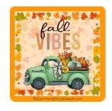 Fall Vibes Vinyl Sticker - Autumnmist Boutique