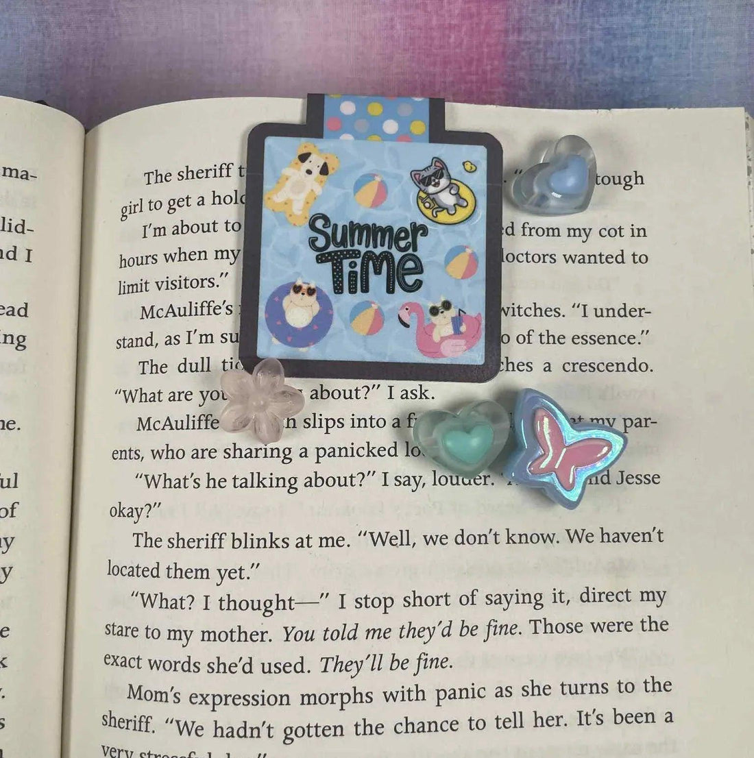 Summer Time Splash Magnetic Bookmark - Autumnmist Boutique