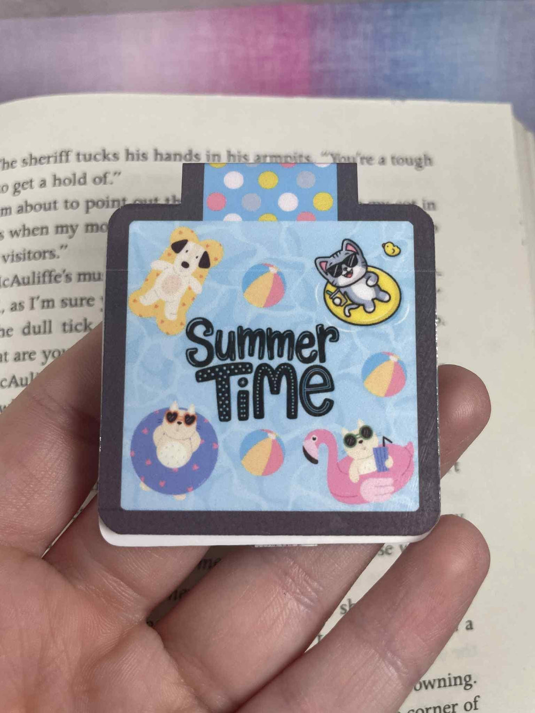 Summer Time Splash Magnetic Bookmark - Autumnmist Boutique