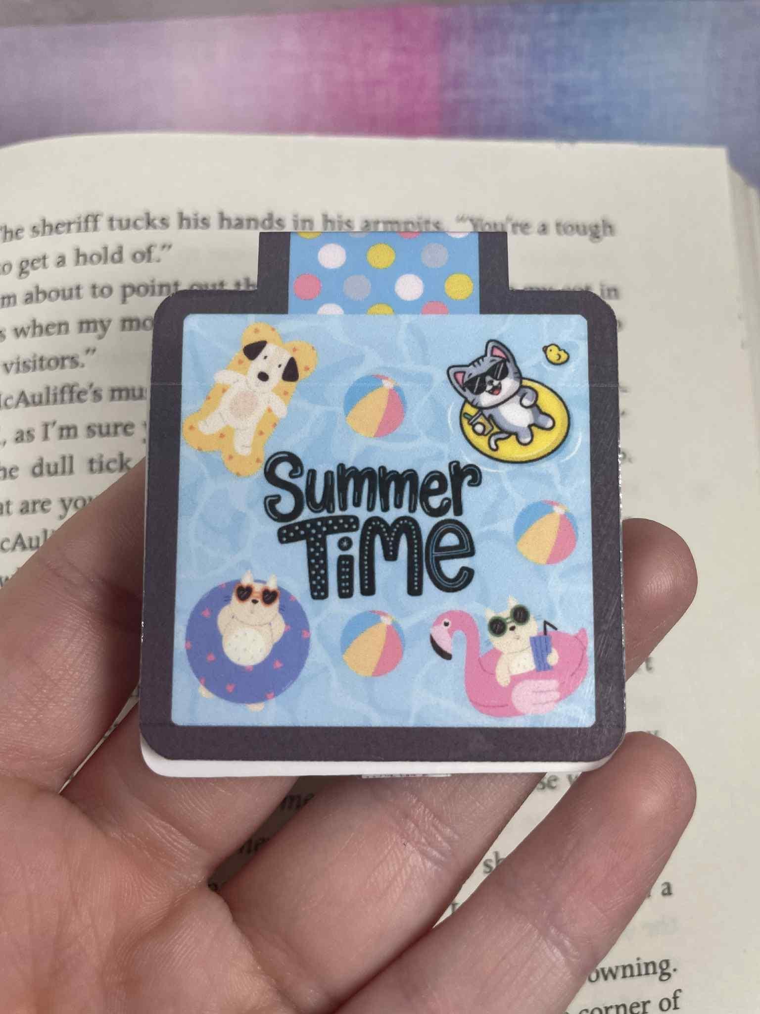 Summer Time Splash Magnetic Bookmark - Autumnmist Boutique