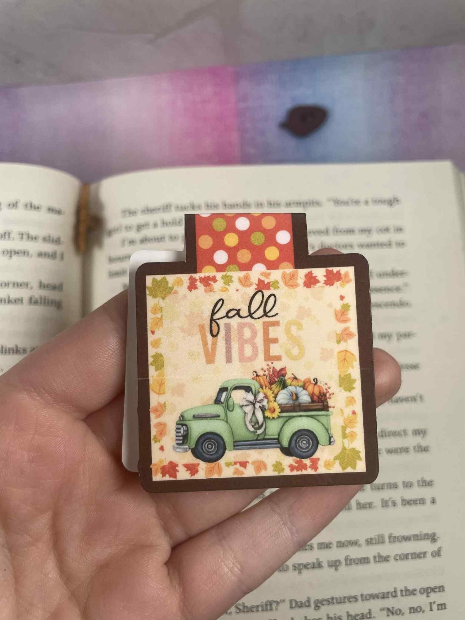Fall Vibes Magnetic Bookmark - Autumnmist Boutique
