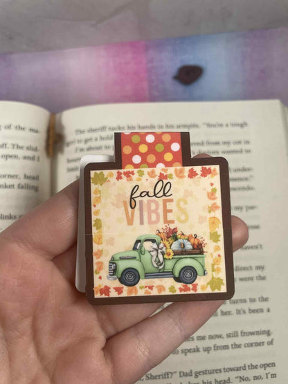 Fall Vibes Magnetic Bookmark - Autumnmist Boutique