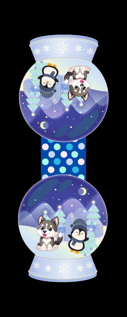 Winter Snowglobe Magnetic Bookmark - Autumnmist Boutique