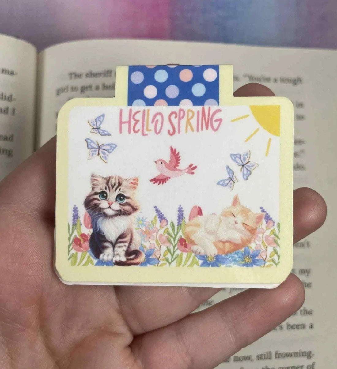 Hello Spring Magnetic Bookmark - Autumnmist Boutique