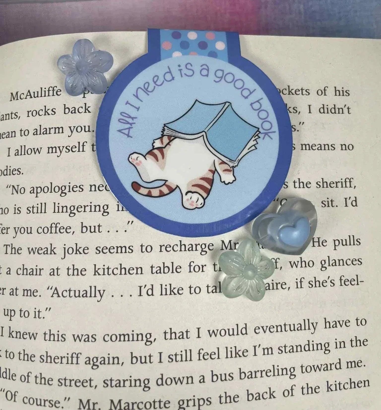 All I Need Is a Good Book Magnetic Bookmark - Autumnmist Boutique