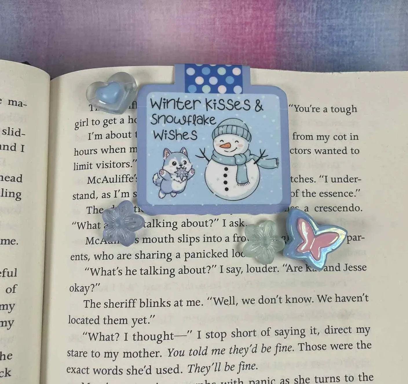 Frosty Friends Magnetic Bookmark - Autumnmist Boutique