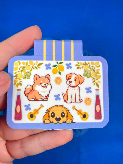 Italian Fun Dogs Magnetic Bookmark Autumnmist Boutique