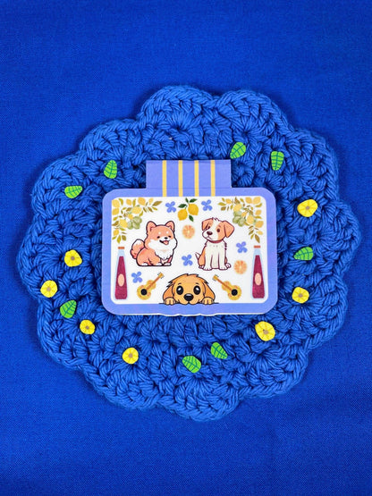 Italian Fun Dogs Magnetic Bookmark Autumnmist Boutique