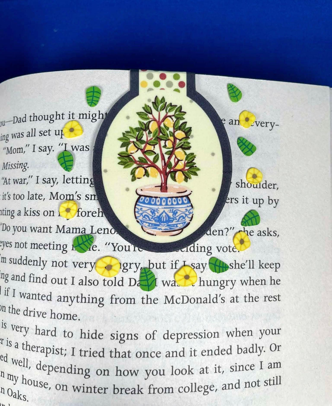 Lemon Tree Magnetic Bookmark Autumnmist Boutique