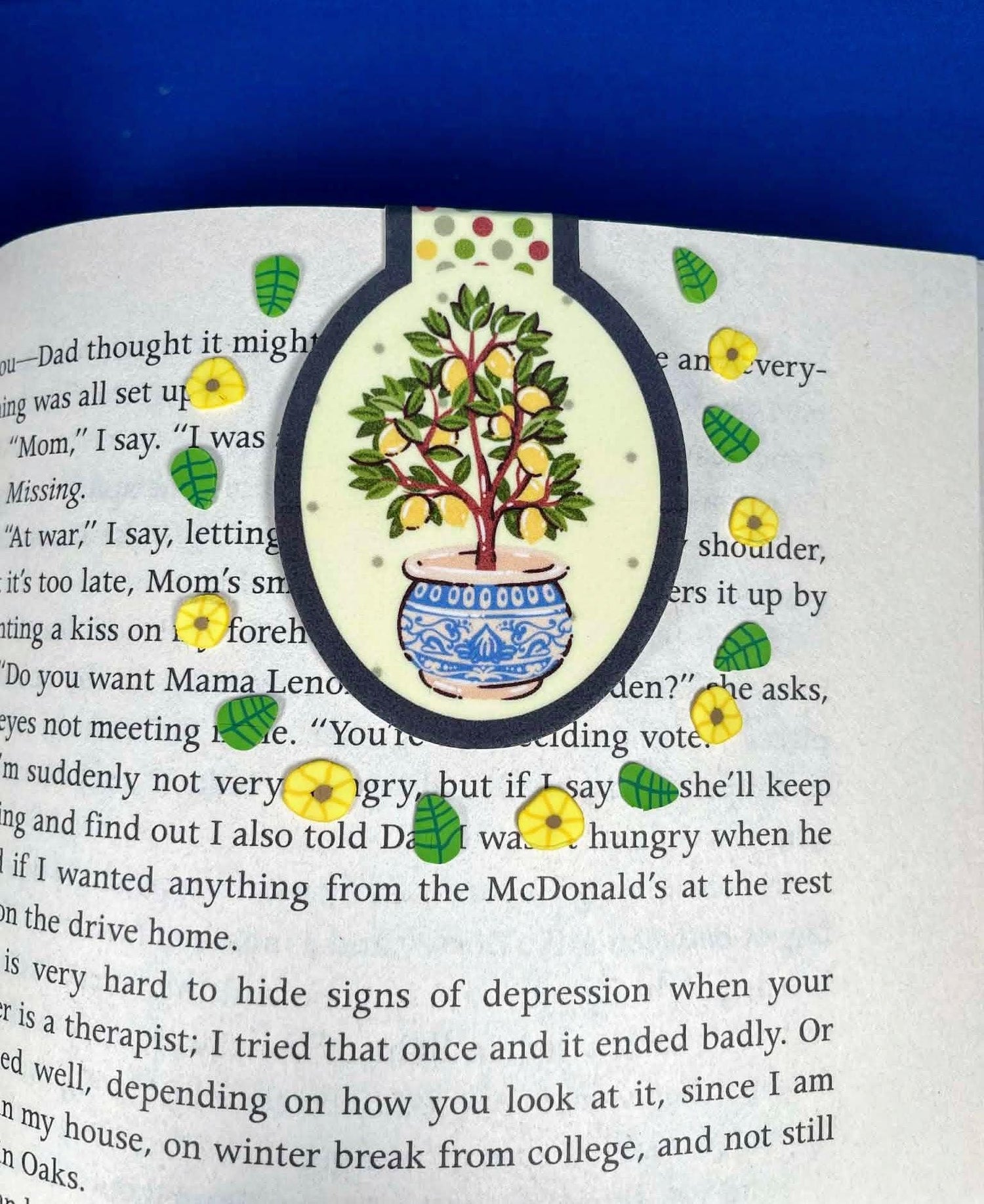 Lemon Tree Magnetic Bookmark Autumnmist Boutique