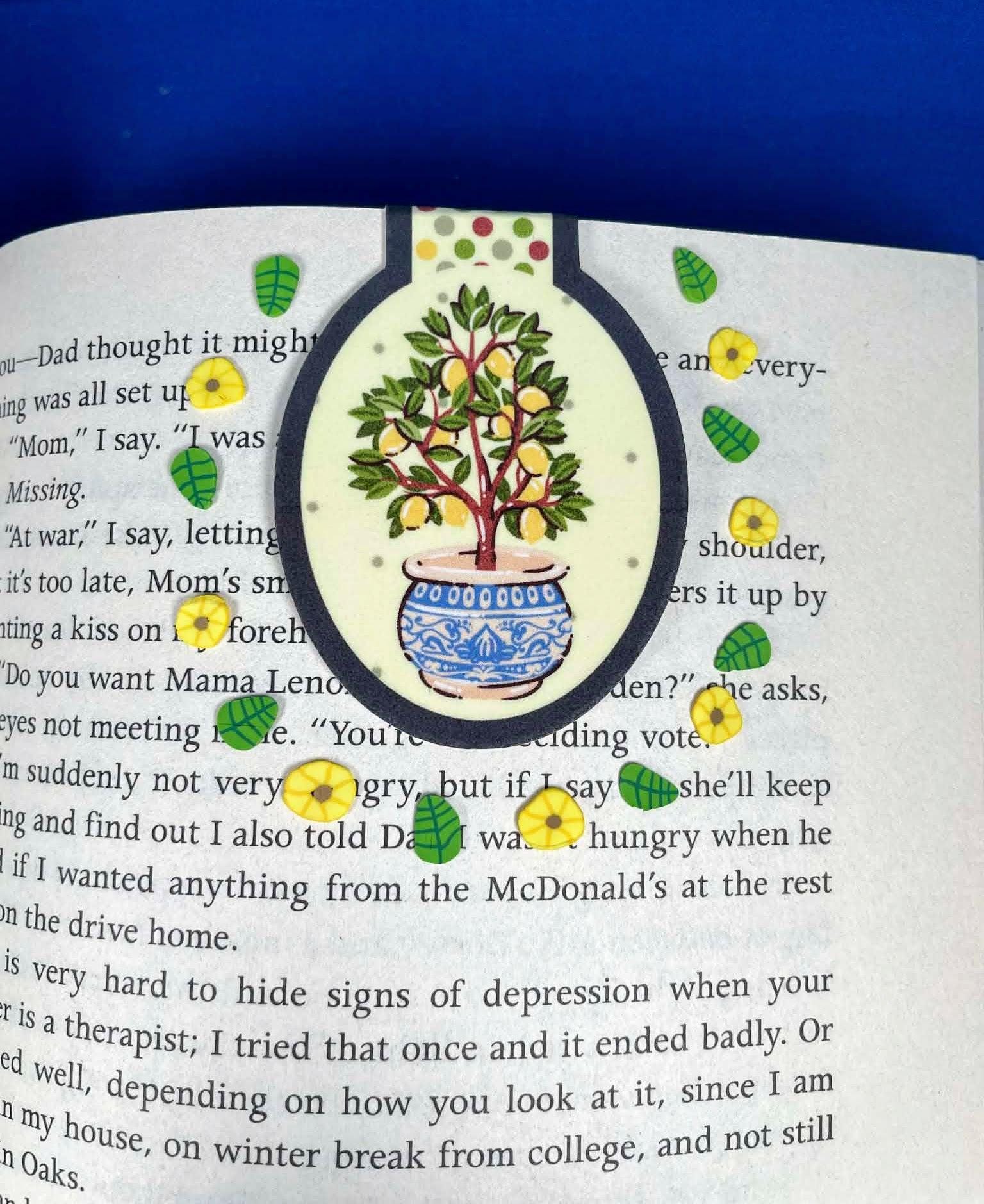 Lemon Tree Magnetic Bookmark Autumnmist Boutique