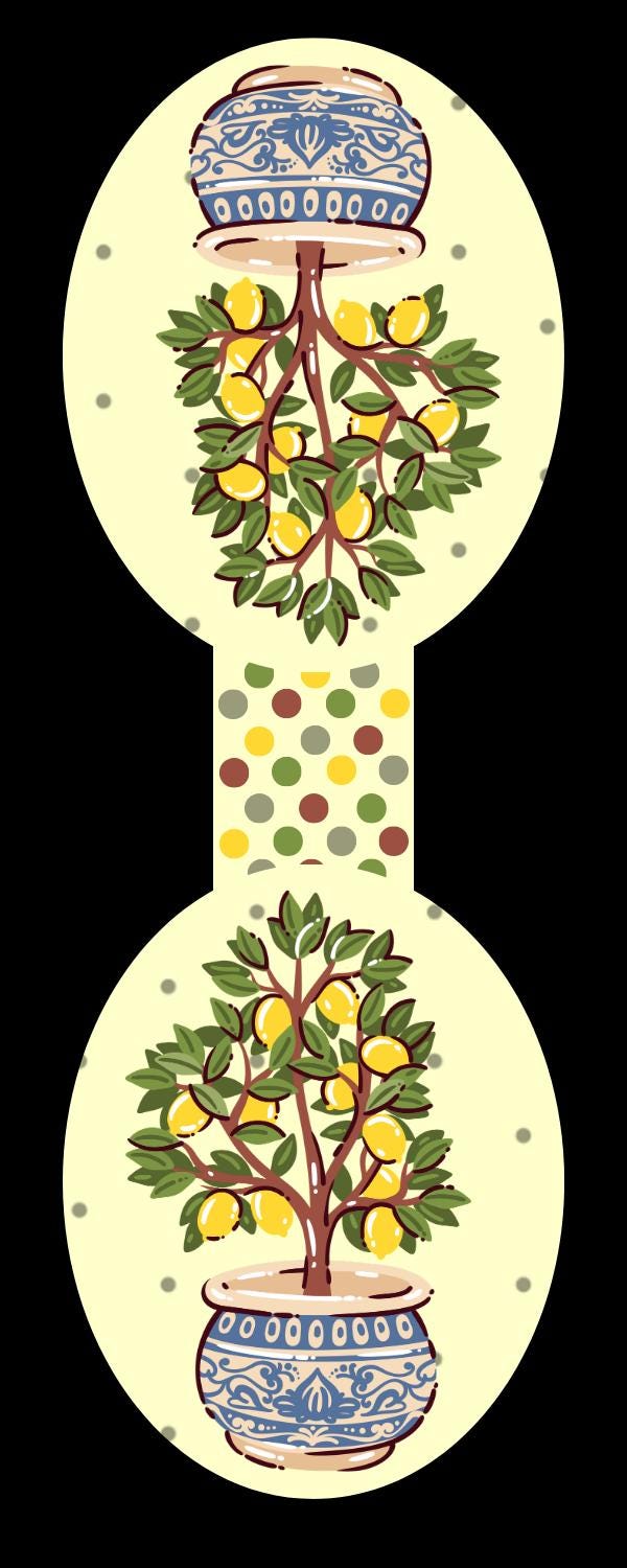 Lemon Tree Magnetic Bookmark Autumnmist Boutique