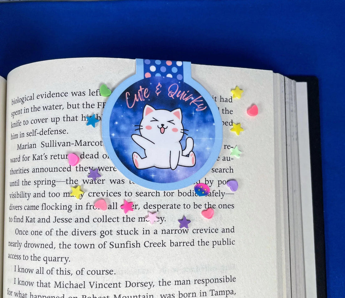Cute and Quirky Cat Magnetic Bookmark - Autumnmist Boutique