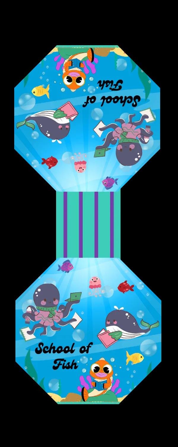 Underwater Friends Magnetic Bookmark - Autumnmist Boutique