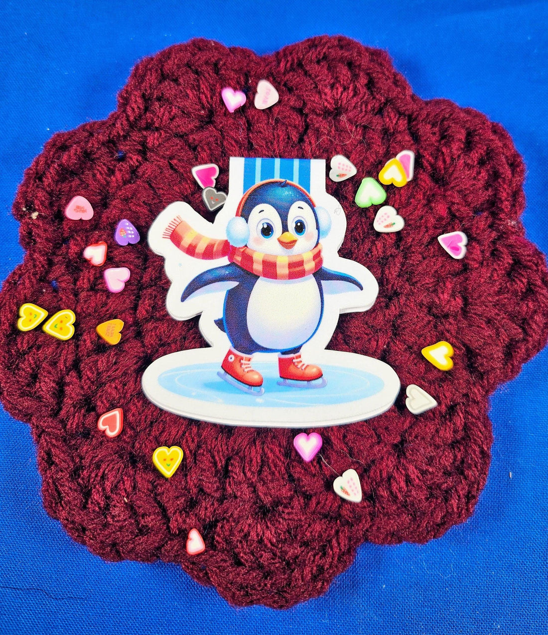 Ice Skating Penguin Magnetic Bookmark - Autumnmist Boutique