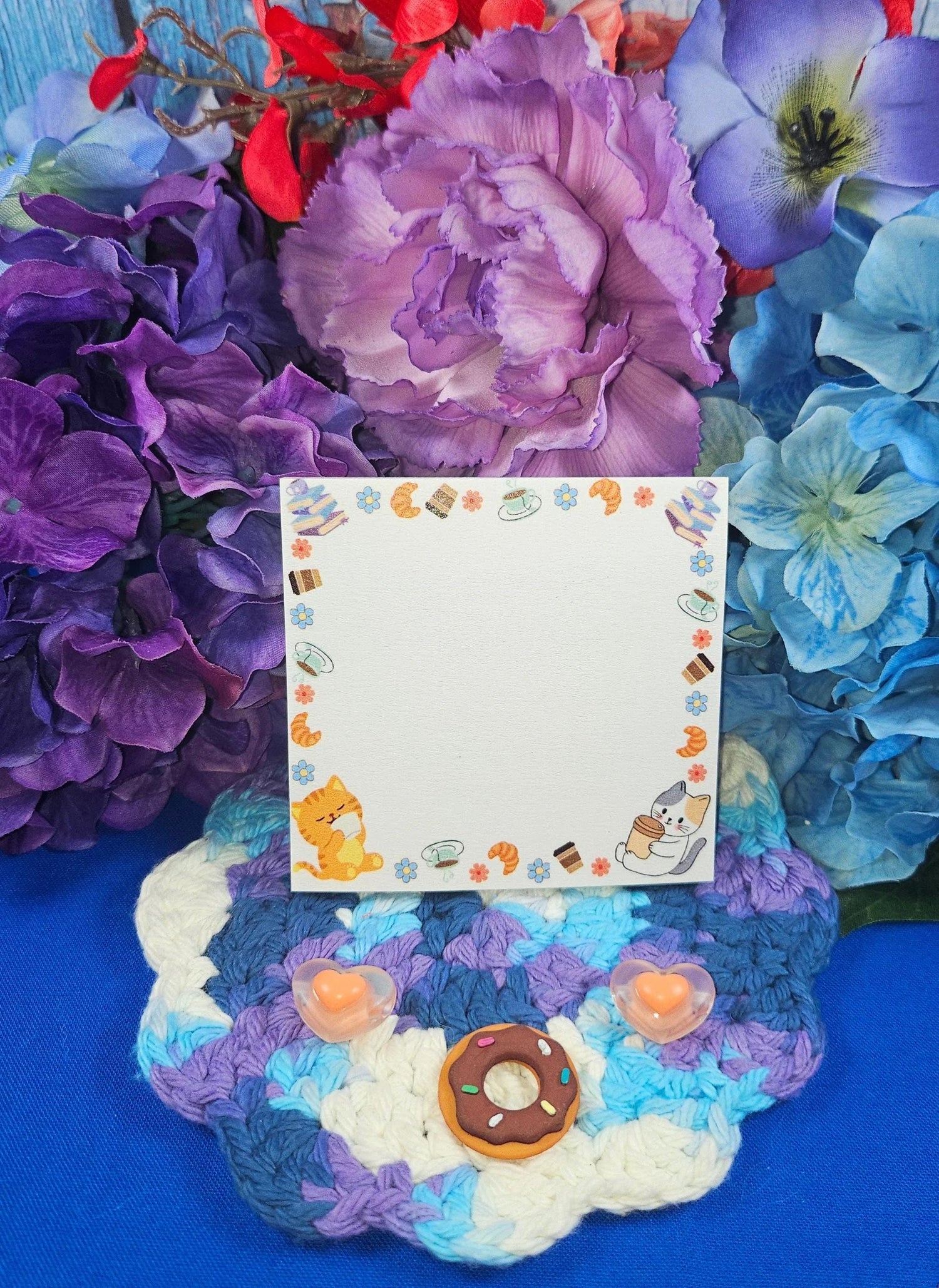 Cat Café Sticky Notes 3&amp;quot;x 3&amp;quot; - Autumnmist Boutique