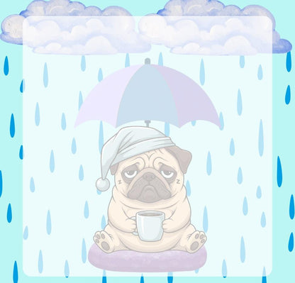 Rainy Dog Sticky Notes 3&amp;quot; x 3&amp;quot; Autumnmist Boutique