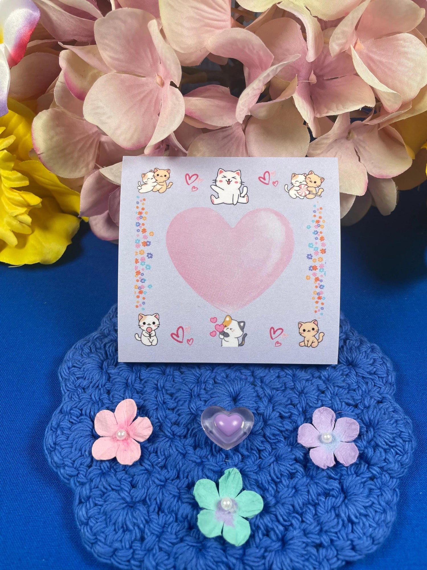 Sweet Paws Parade Sticky Notes 3&amp;quot; x 3&amp;quot; - Autumnmist Boutique