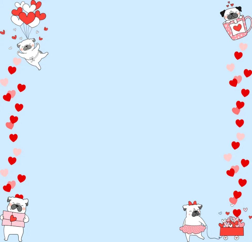 Pug Love Sticky Notes 3&amp;quot; x 3&amp;quot; - Autumnmist Boutique