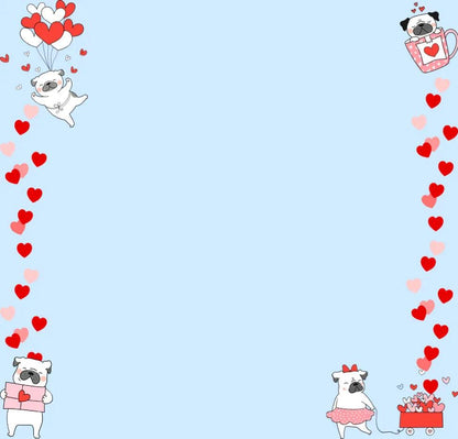 Pug Love Sticky Notes 3&amp;quot; x 3&amp;quot; - Autumnmist Boutique