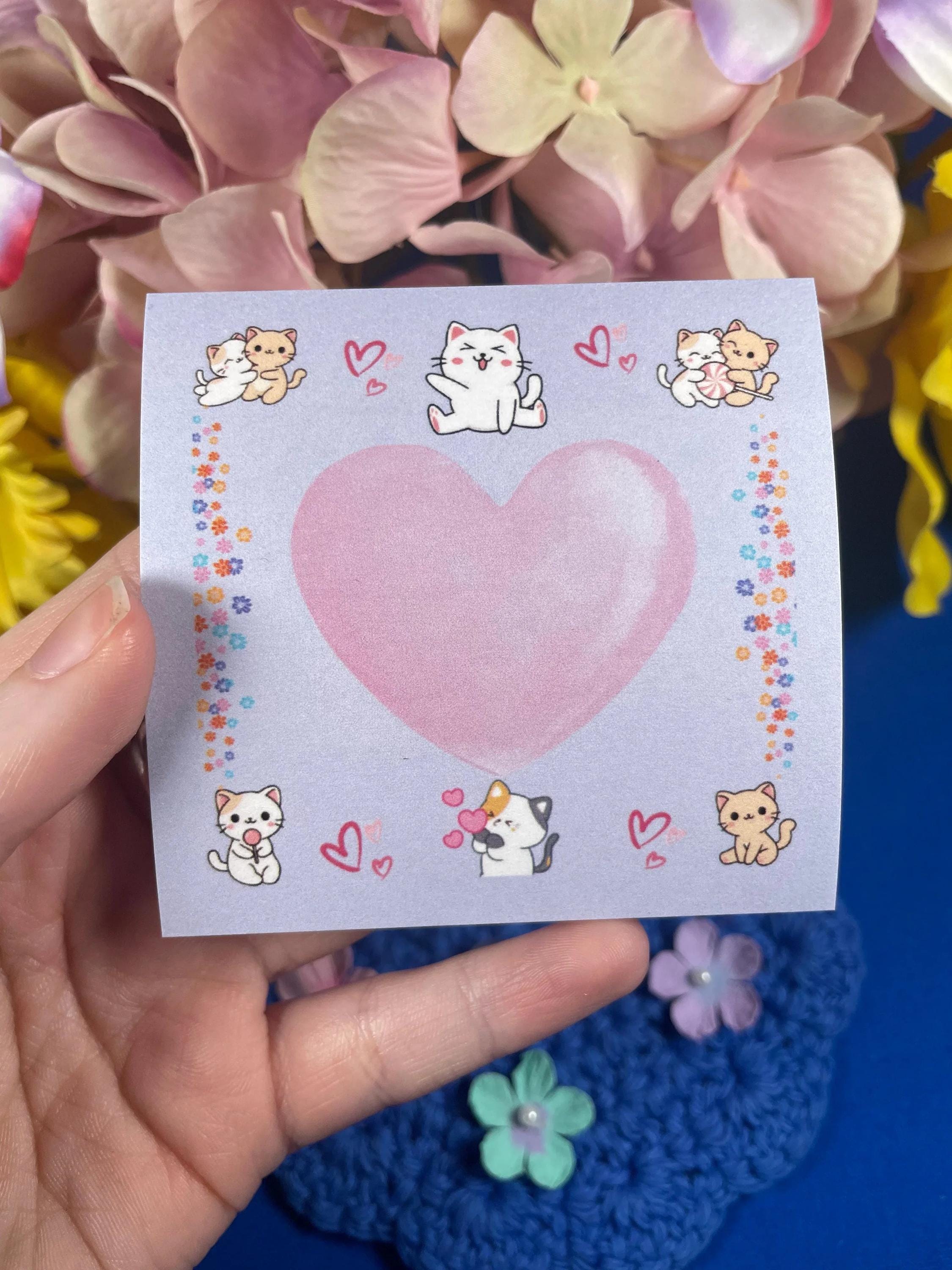 Sweet Paws Parade Sticky Notes 3&amp;quot; x 3&amp;quot; - Autumnmist Boutique