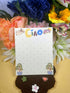 Ciao! Notepad 4.25" x 5.5" Autumnmist Boutique