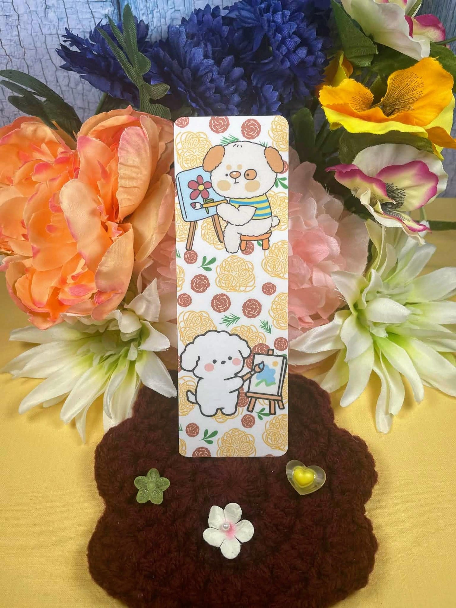 Italian Dogs Painting Laminated Bookmark Autumnmist Boutique