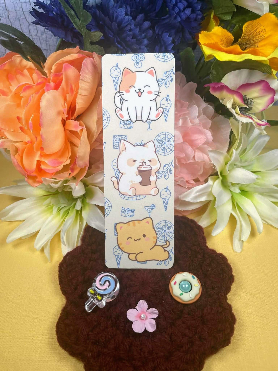 Italian Cat Holiday Laminated Bookmark Autumnmist Boutique