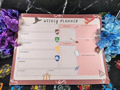 Potterverse Large Planner Notepad 8.5&amp;quot; x 11&amp;quot; - Autumnmist Boutique