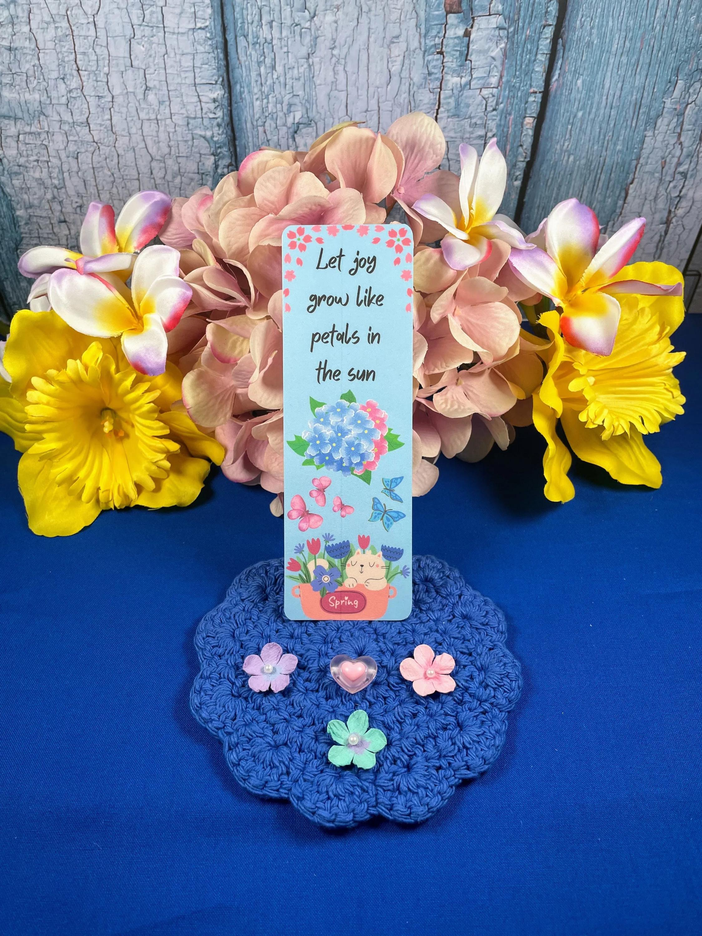 Let Joy Grow Laminated Bookmark - Autumnmist Boutique
