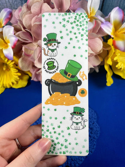 Lucky Whiskers Laminated Bookmark - Autumnmist Boutique