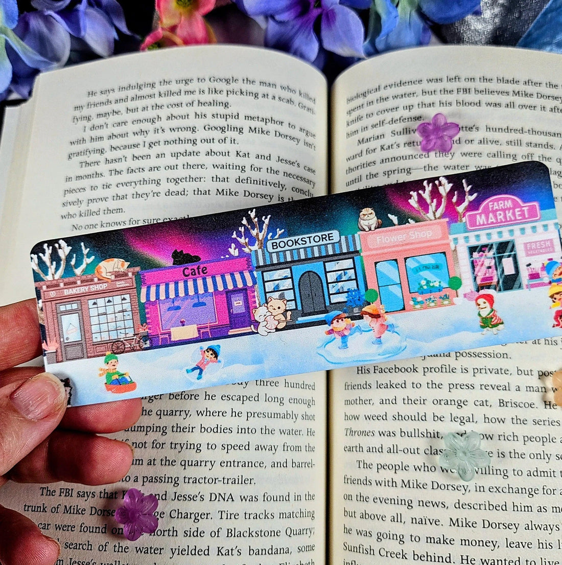 Main Street: Winter Nights Edition Laminated Bookmark - Autumnmist Boutique