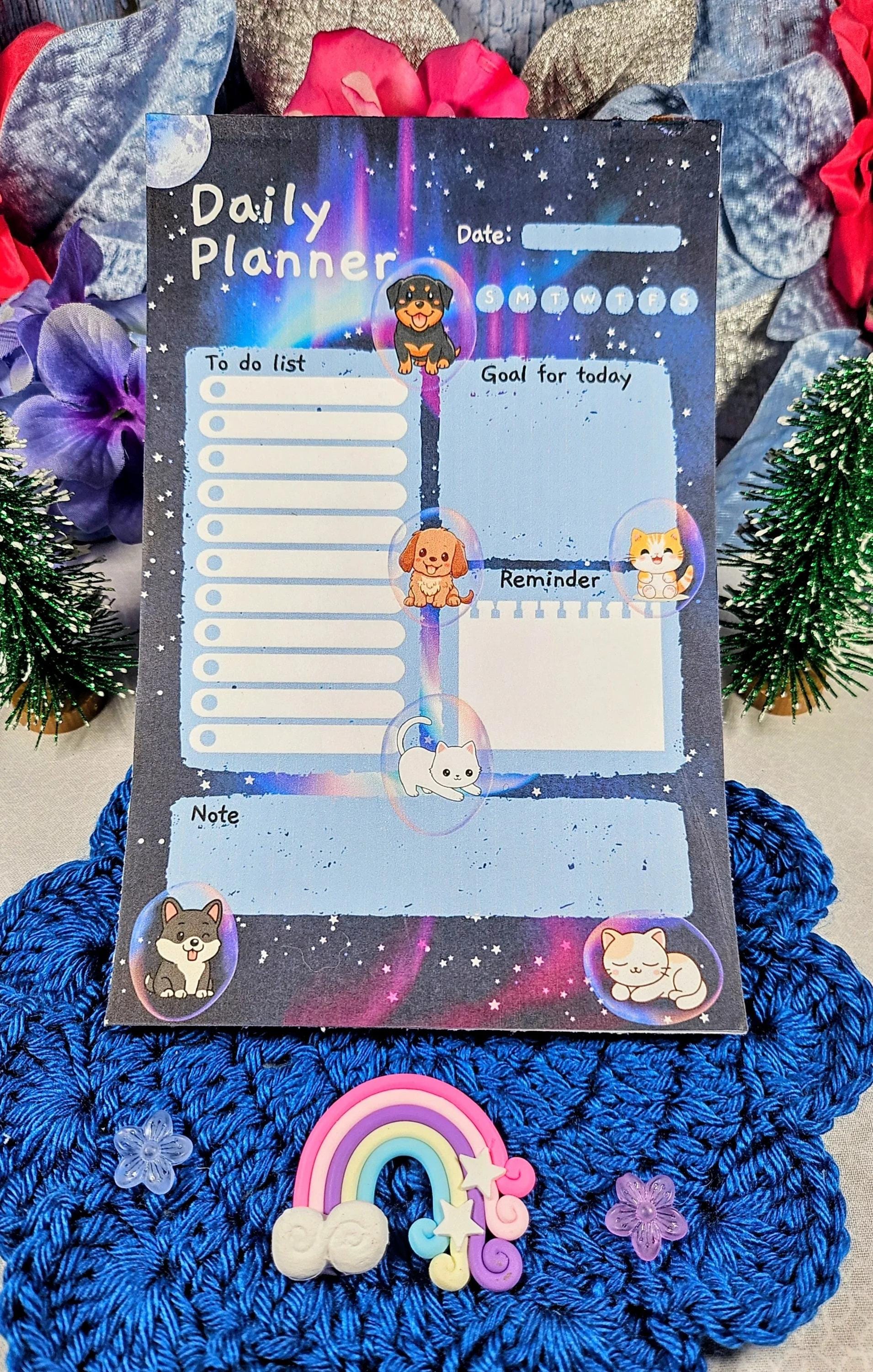 Cosmic Companions Planner Notepad 5.5&amp;quot; x 8.5&amp;quot; - Autumnmist Boutique
