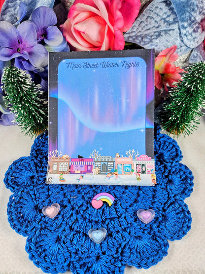 Main Street Winter Lights Edition Notepad 4.25&amp;quot; x 5.5&amp;quot; - Autumnmist Boutique