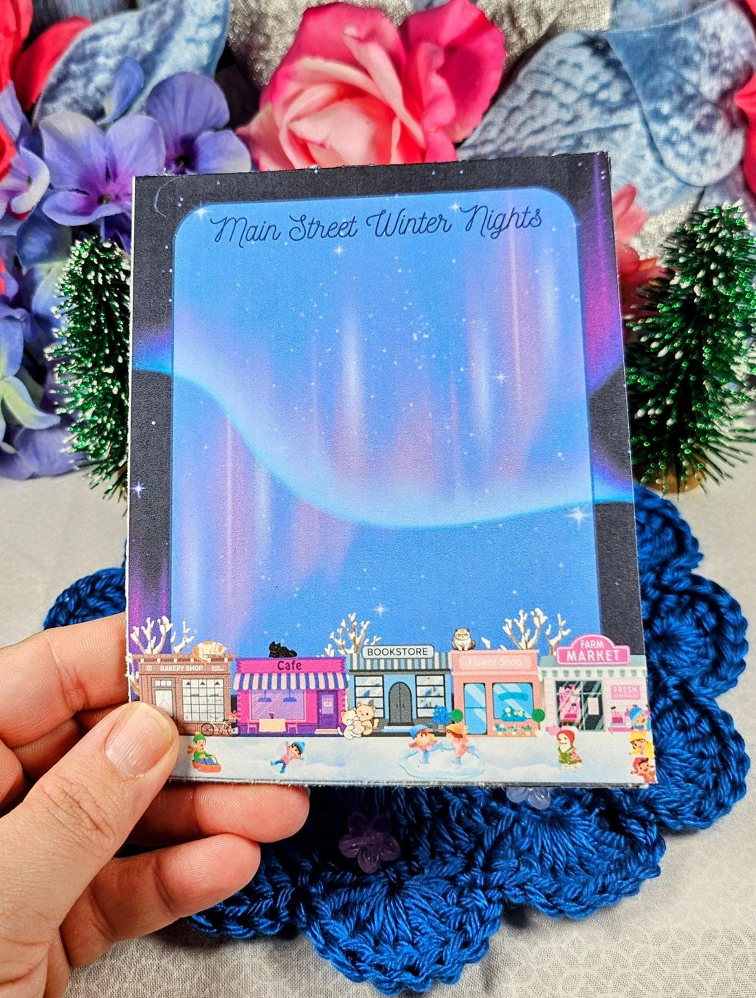 Main Street Winter Lights Edition Notepad 4.25&amp;quot; x 5.5&amp;quot; - Autumnmist Boutique