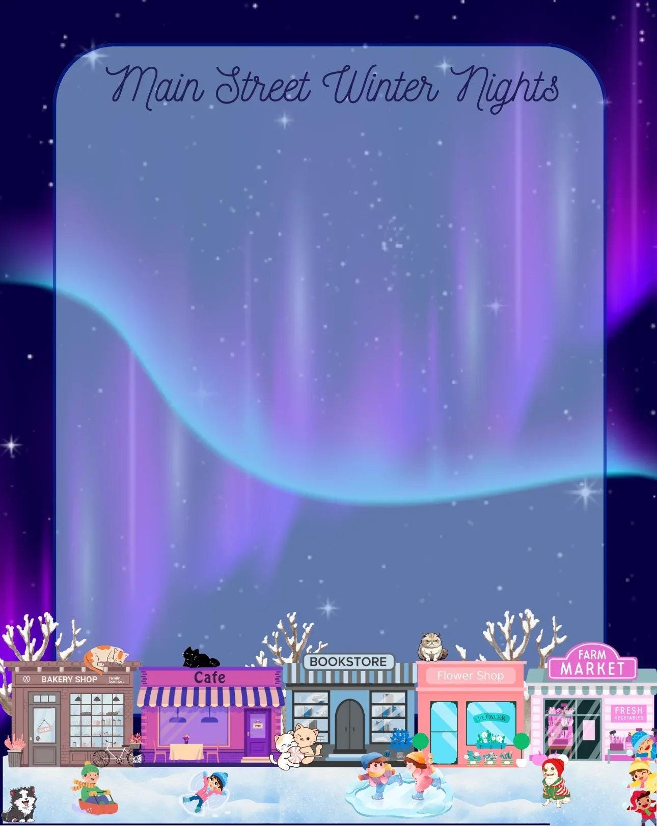 Main Street Winter Lights Edition Notepad 4.25&amp;quot; x 5.5&amp;quot; - Autumnmist Boutique