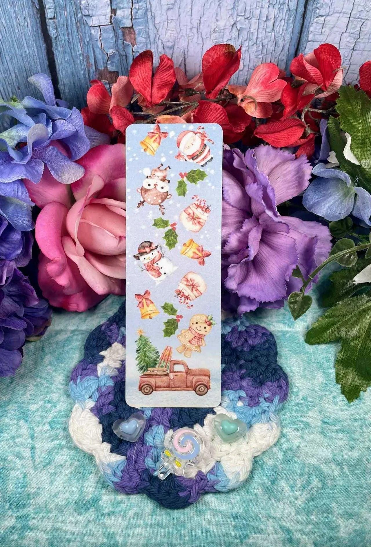 Truckin’ Through Christmas Laminated Bookmark - Autumnmist Boutique