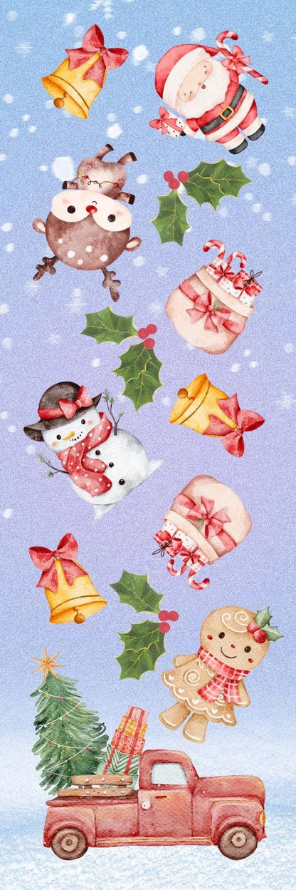 Truckin’ Through Christmas Laminated Bookmark - Autumnmist Boutique