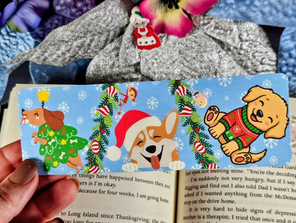 Santa’s Little Barkers Laminated Bookmark - Autumnmist Boutique