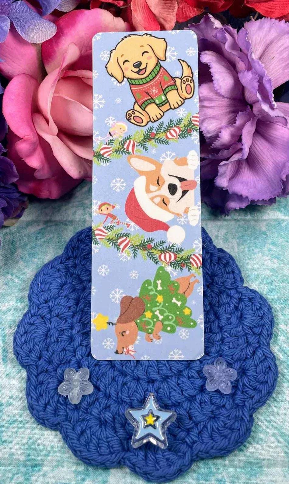 Santa’s Little Barkers Laminated Bookmark - Autumnmist Boutique