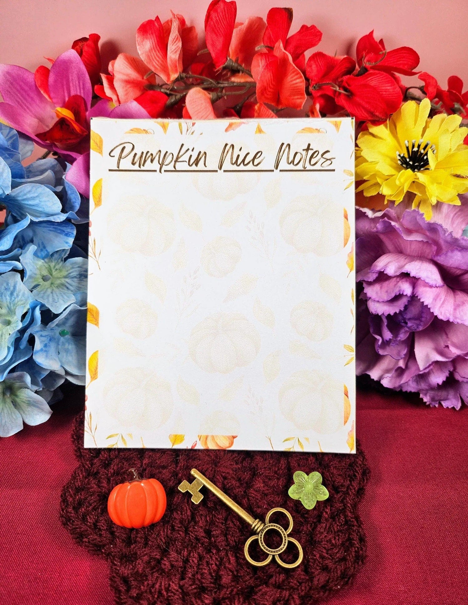 Pumpkin Nice Notepad 4.25&amp;quot; x 5.5&amp;quot; - Autumnmist Boutique