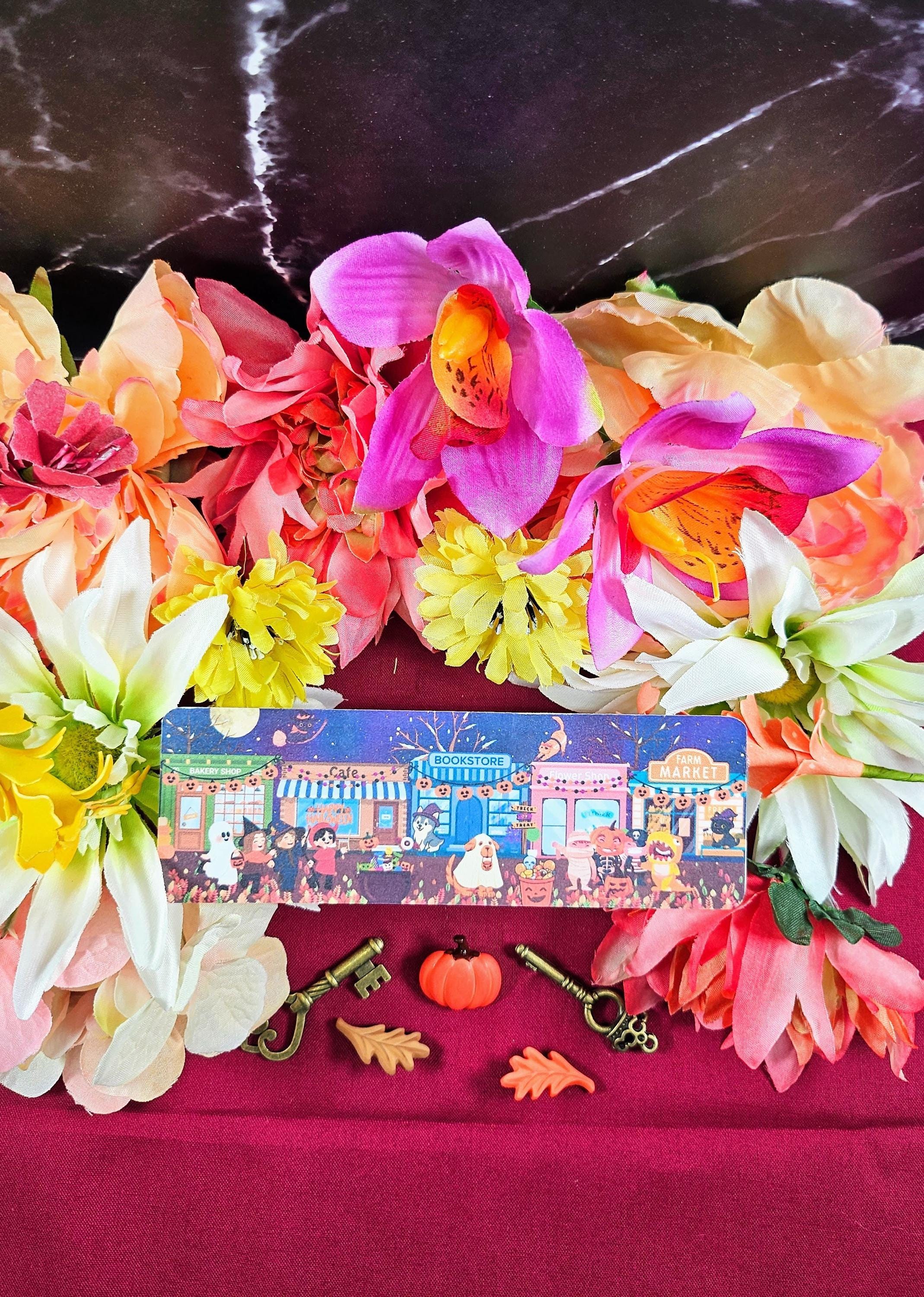 Main Street: Halloween Edition Laminated Bookmark - Autumnmist Boutique