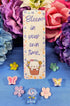 Paws and Petals Cat Laminated Bookmark - Autumnmist Boutique