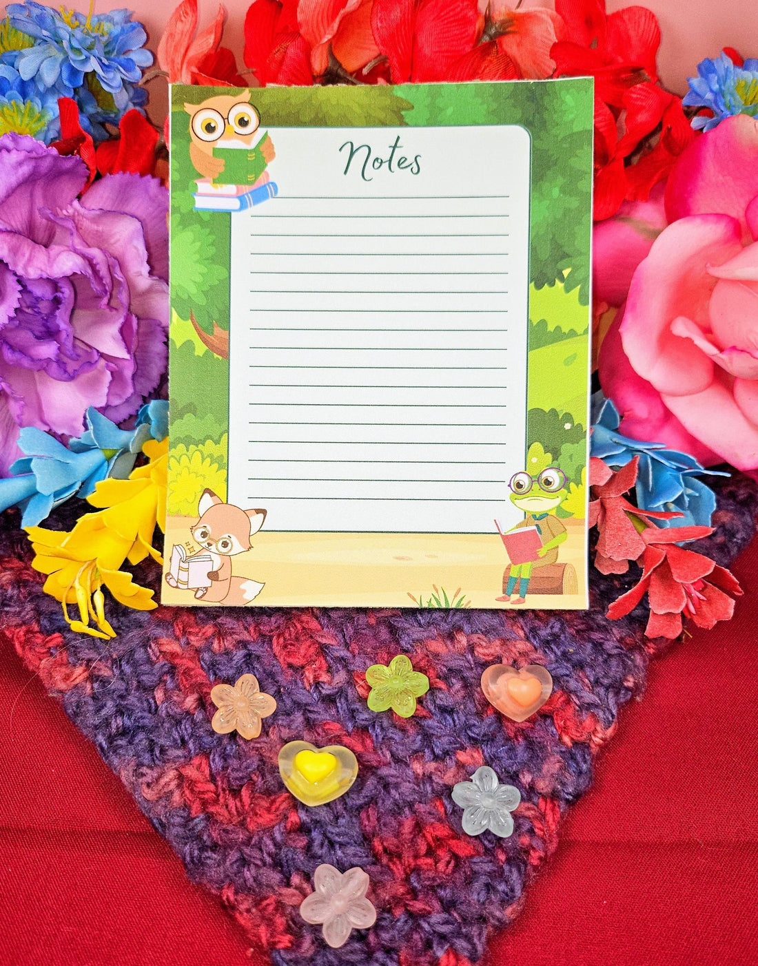 Forest Animal Reading Notepad 4.25&amp;quot; x 5.5&amp;quot; - Autumnmist Boutique