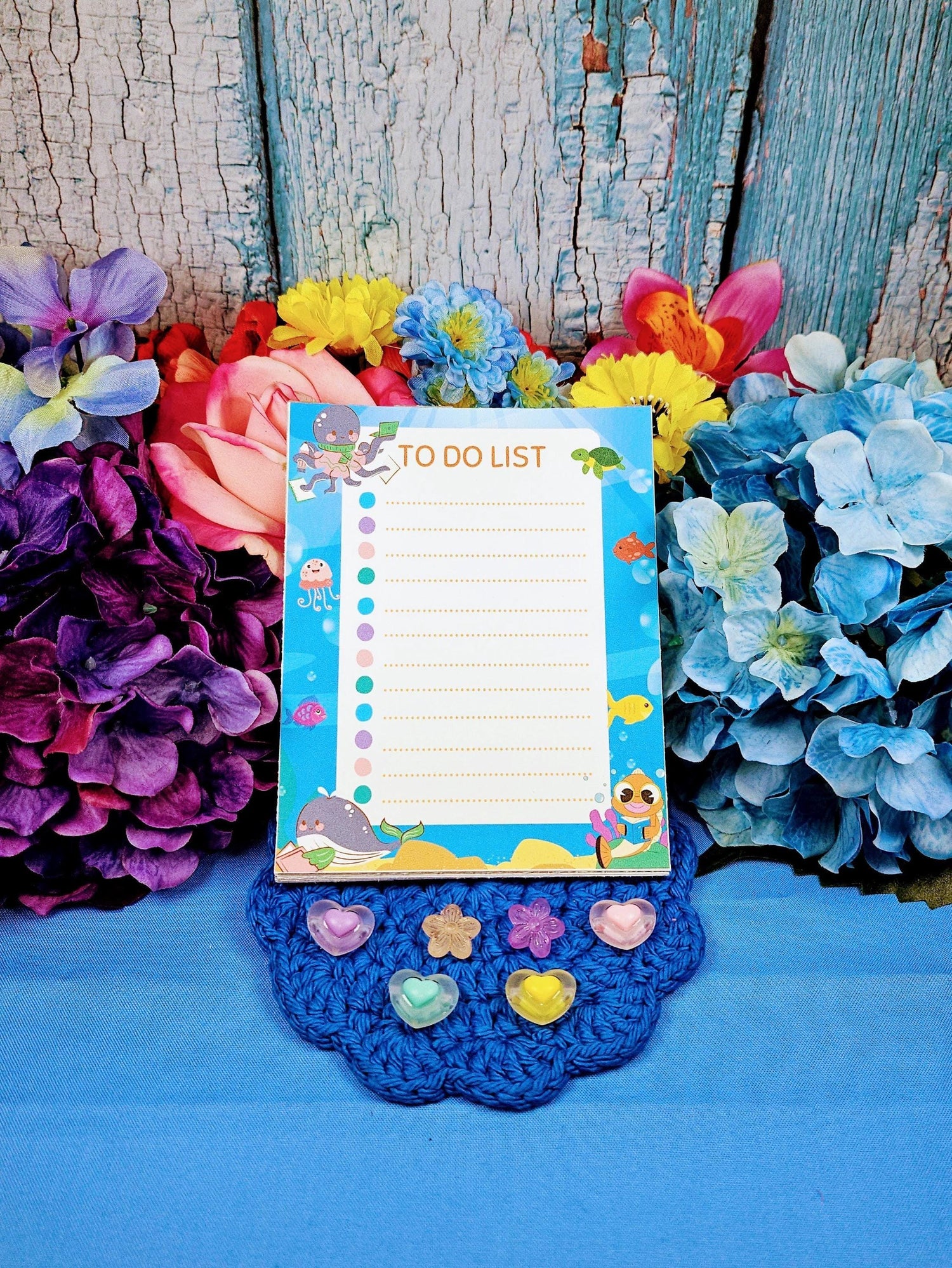 Sea Creature Reading Notepad 4.25&amp;quot; x 5.5&amp;quot; - Autumnmist Boutique