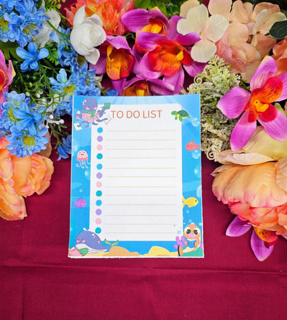 Sea Creature Reading Notepad 4.25&amp;quot; x 5.5&amp;quot; - Autumnmist Boutique